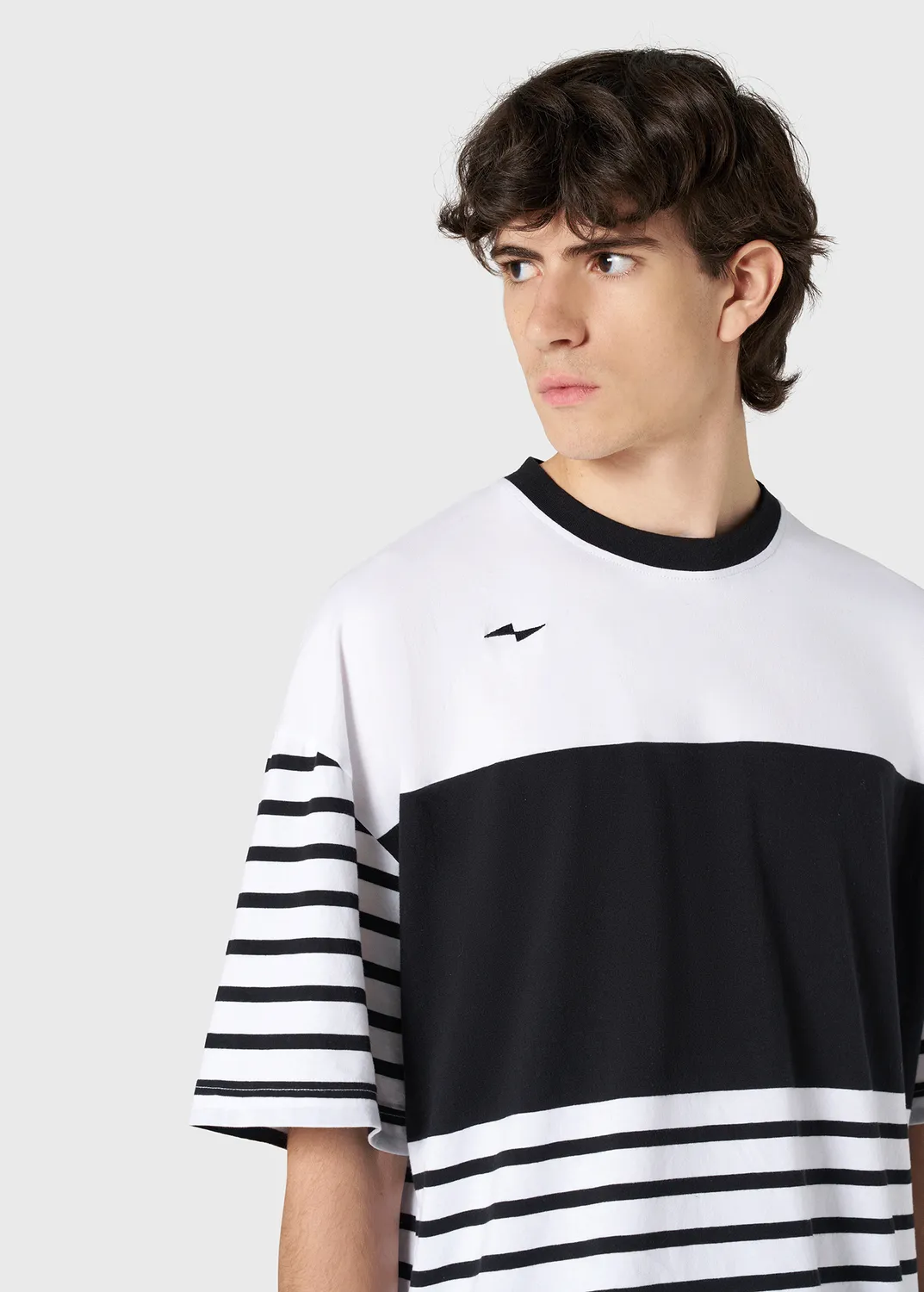 Saint James Villeroki x Avnier t-shirt blanc/noir coton