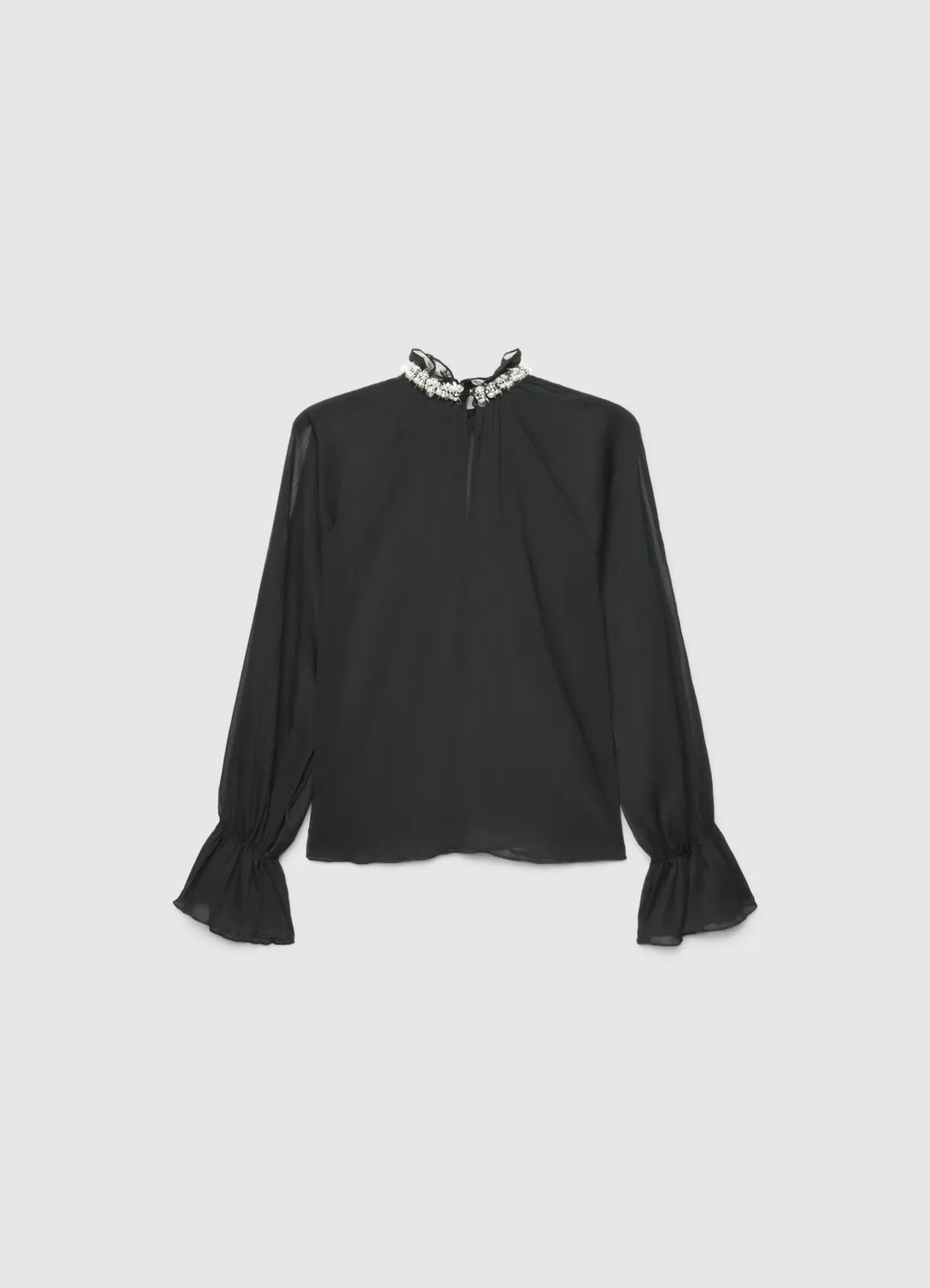 Calliope chemise col haut bijoux femme