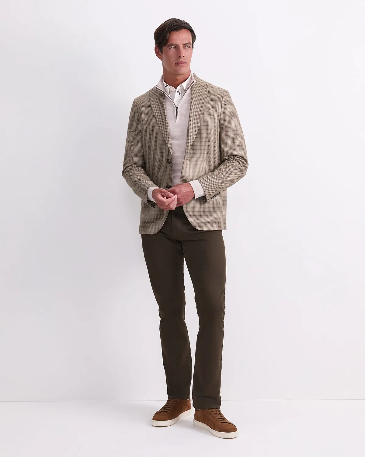 Sportscraft Check Single Breasted Blazer blazer laine