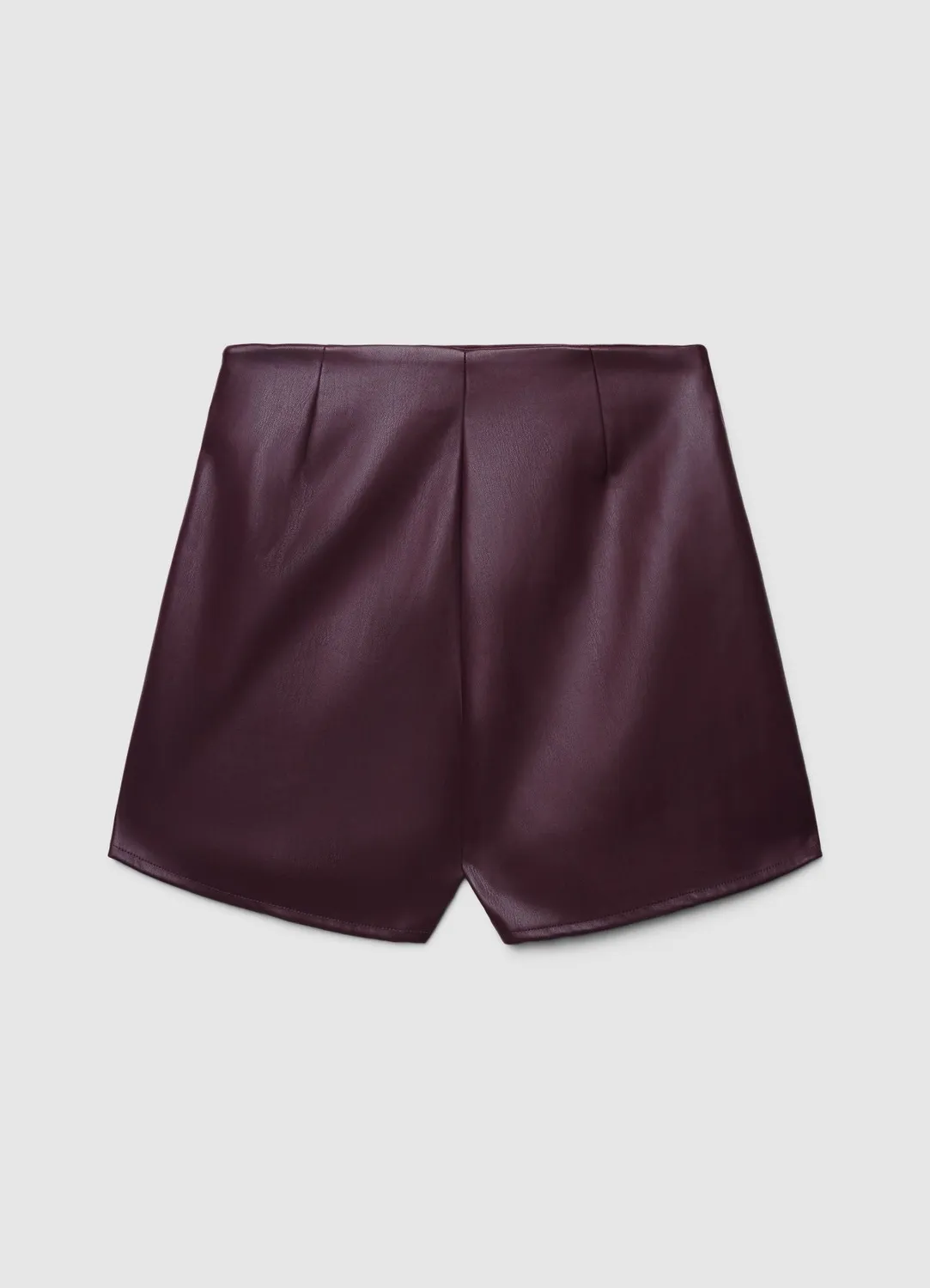 Calliope jupe-short simili cuir effet jupe femme