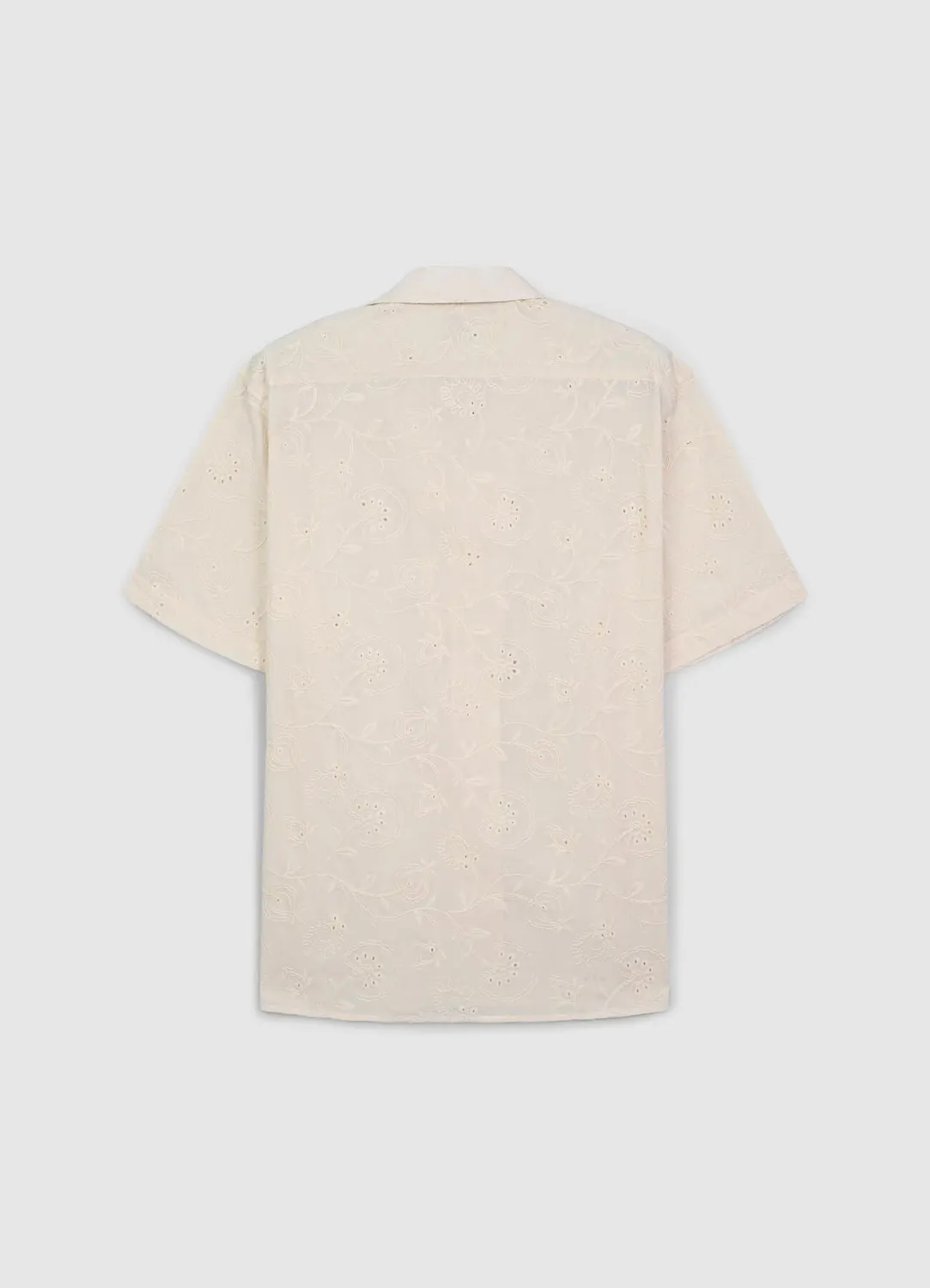 Calliope chemise bowling brodée homme L coton