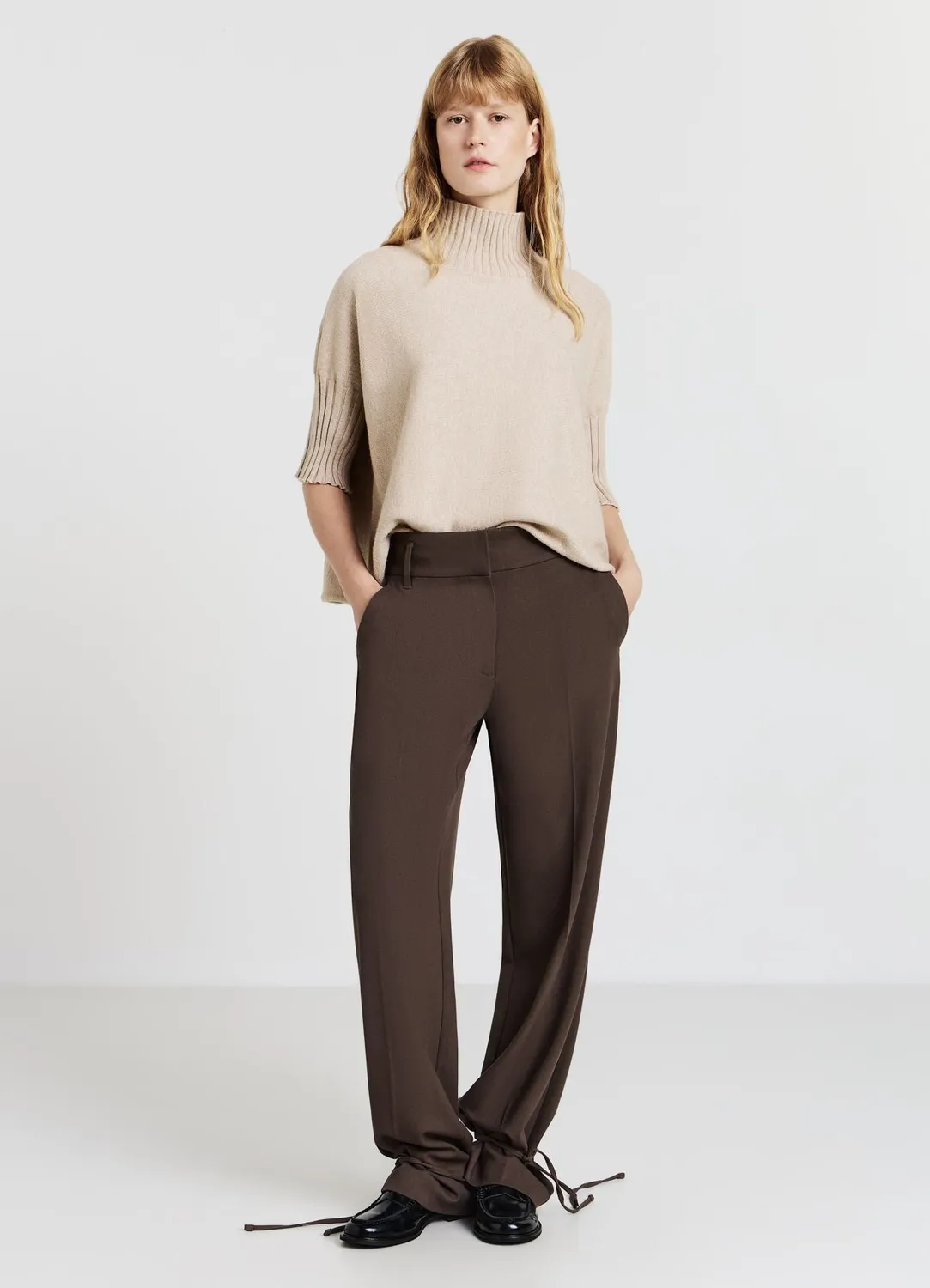 Calliope pull col cratère manches 3/4 taille S
