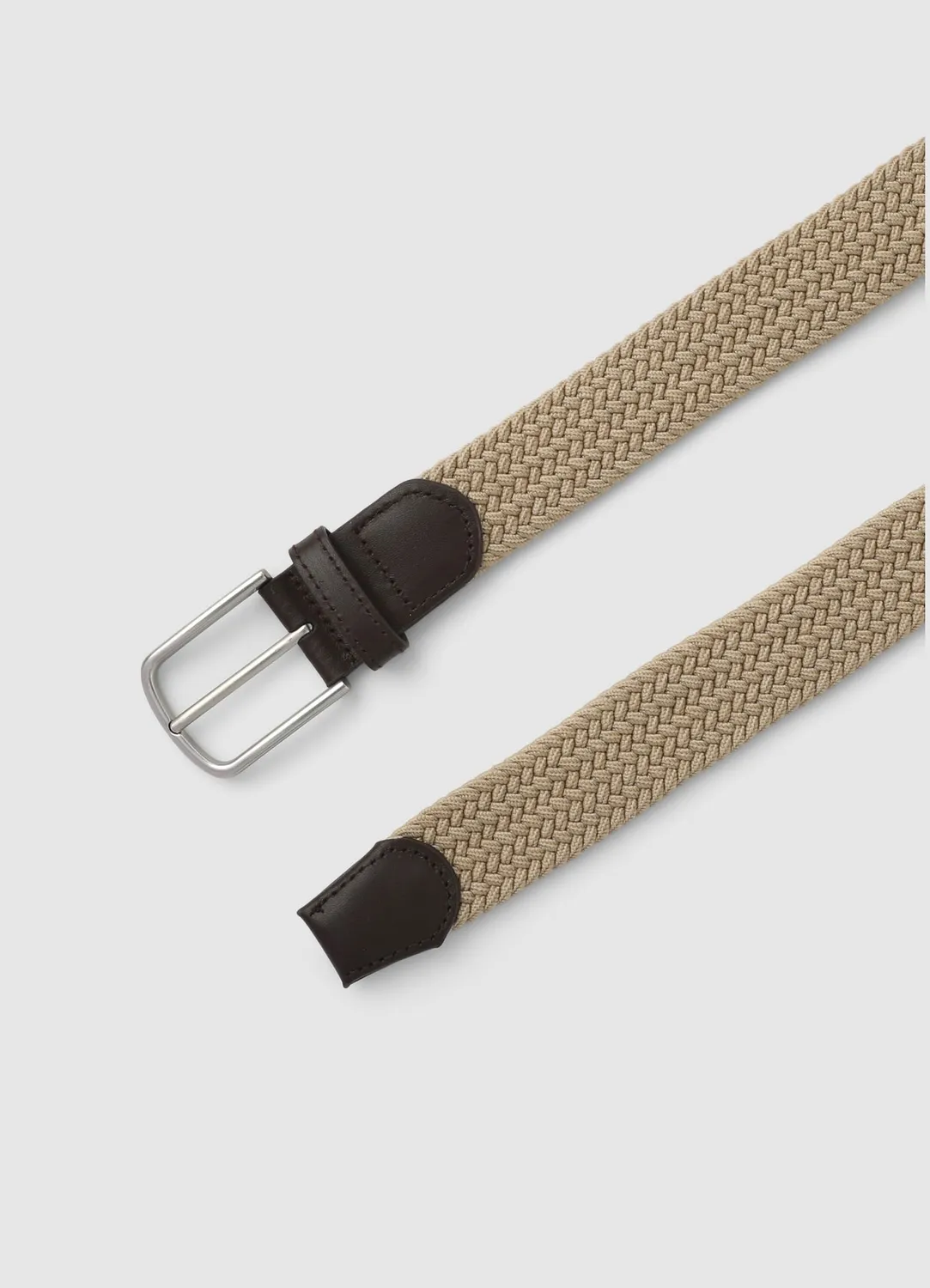 Calliope ceinture tressée élastique homme cuir