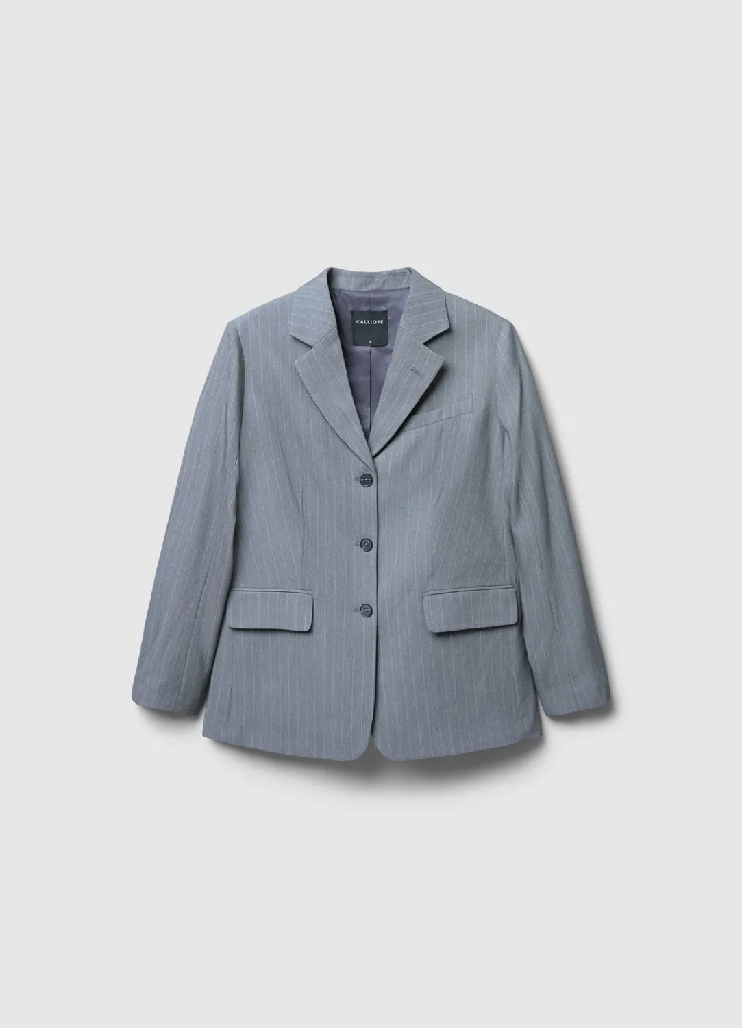 Calliope monopetto blazer rayé femme bureau