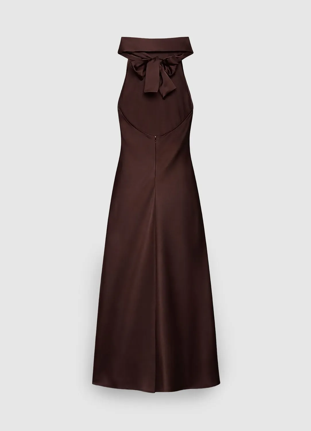 Calliope robe longue femme américaine satin nœud