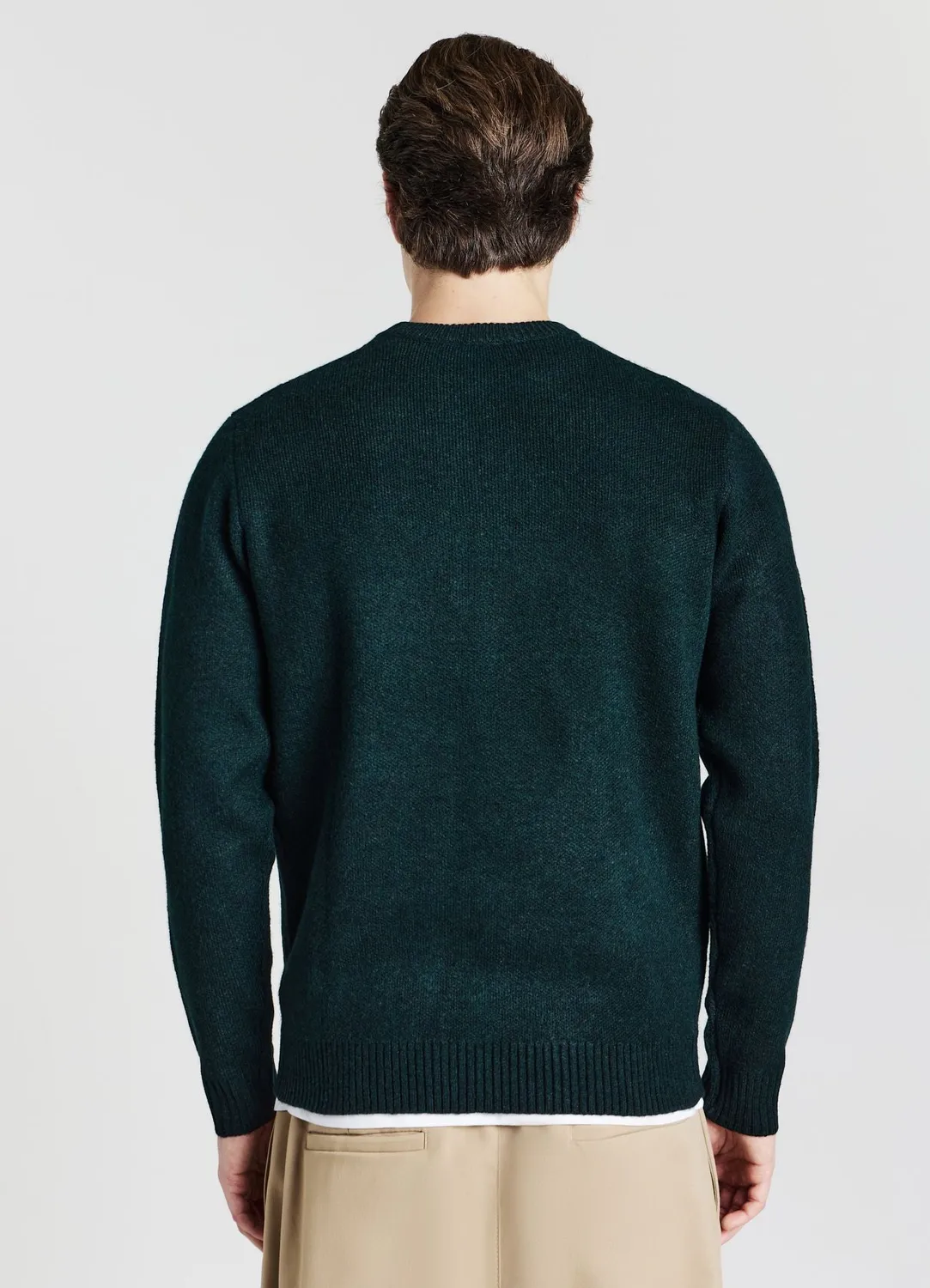 Calliope pull col rond homme uni manches longues