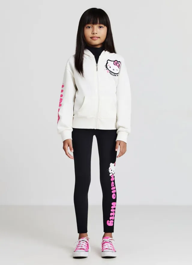Calliope Sweat Hello Kitty fille capuche zippé poches