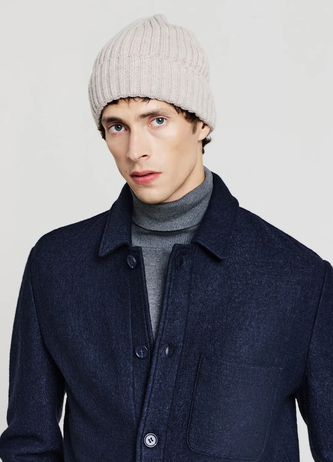 Calliope surchemise homme lainage boutonnée poches