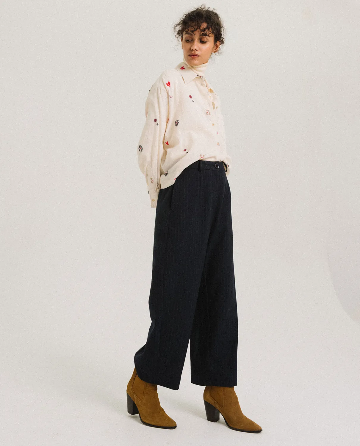 TINSELS USK CANEVAS chemise jacquard loose