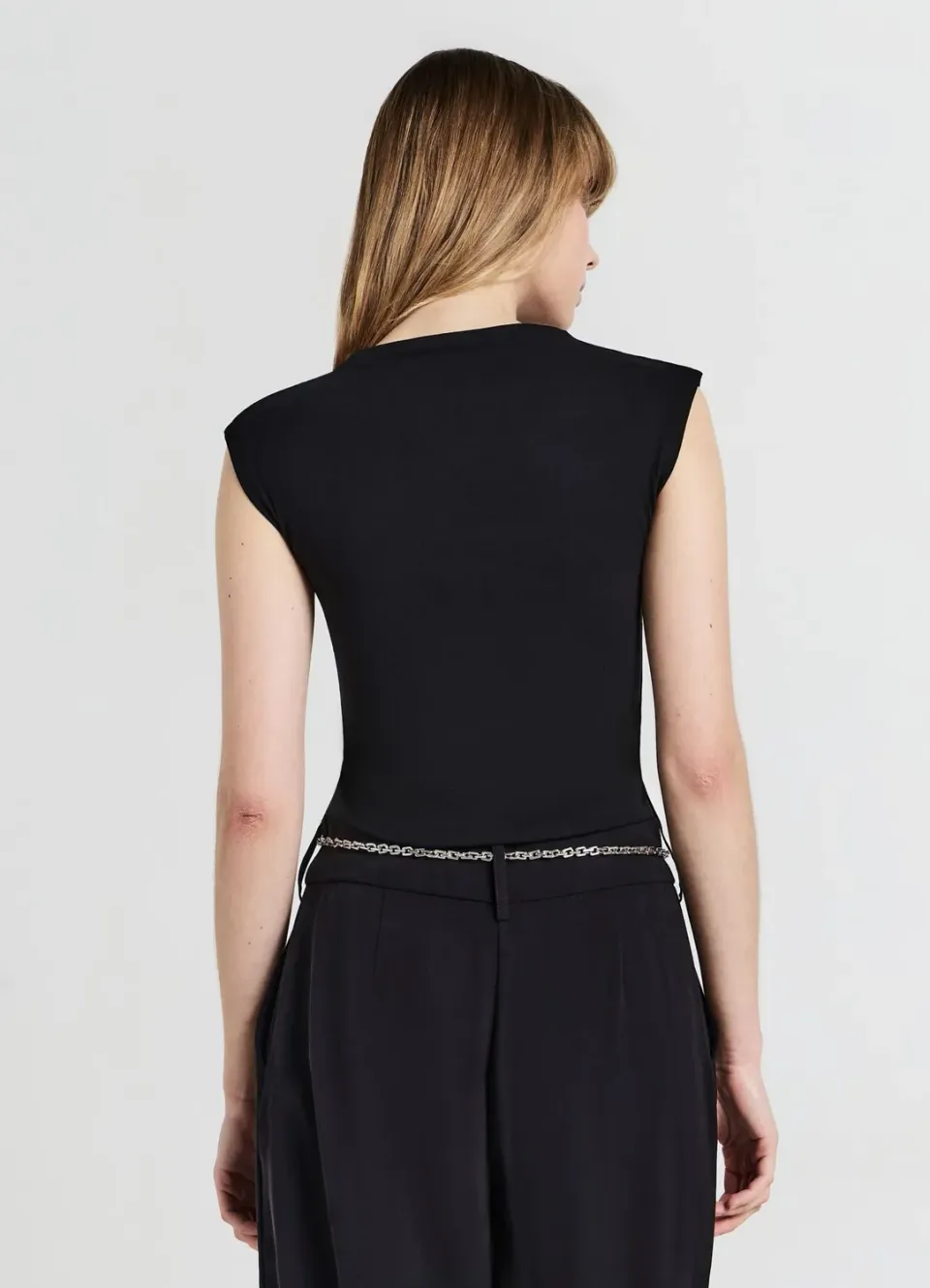 Calliope t-shirt femme cut-out bouche strass
