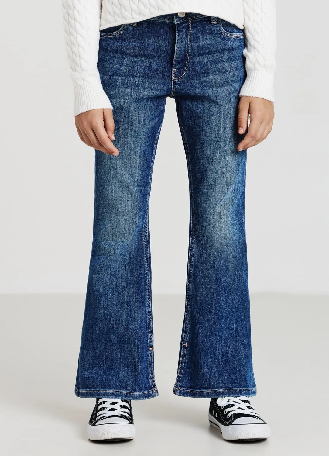 Calliope Jeans à zampa jean fille 4-5 ans délavé