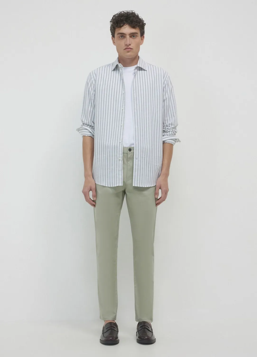 Calliope chemise rayée homme manches longues