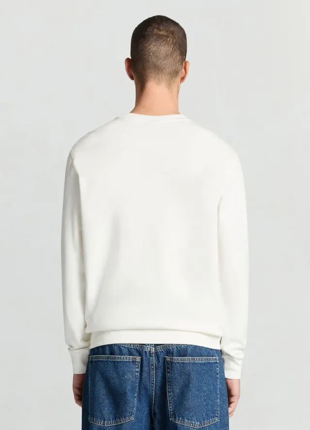 Calliope sweat col rond uni homme coupe regular