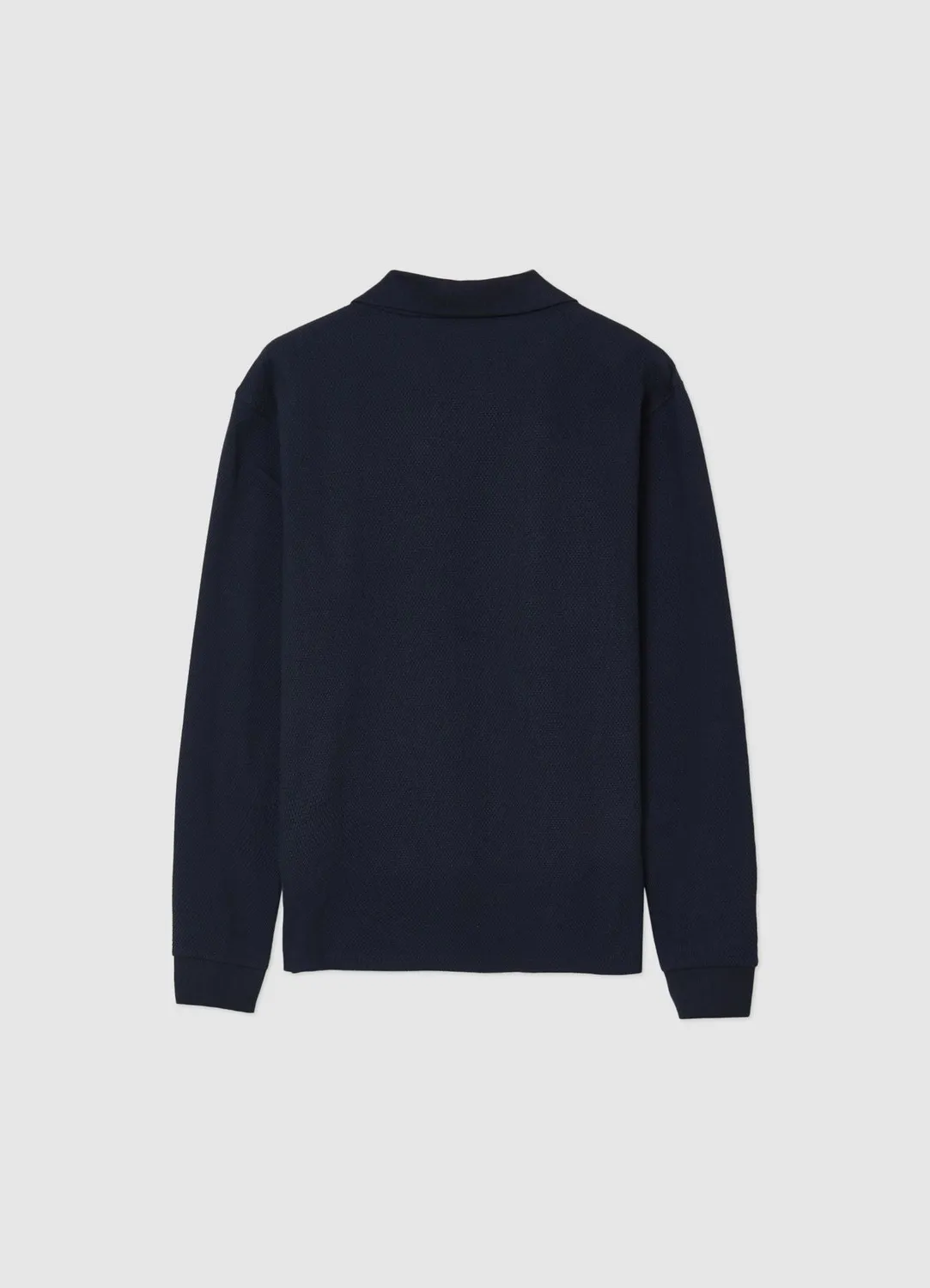 Calliope polo manches longues homme coton uni