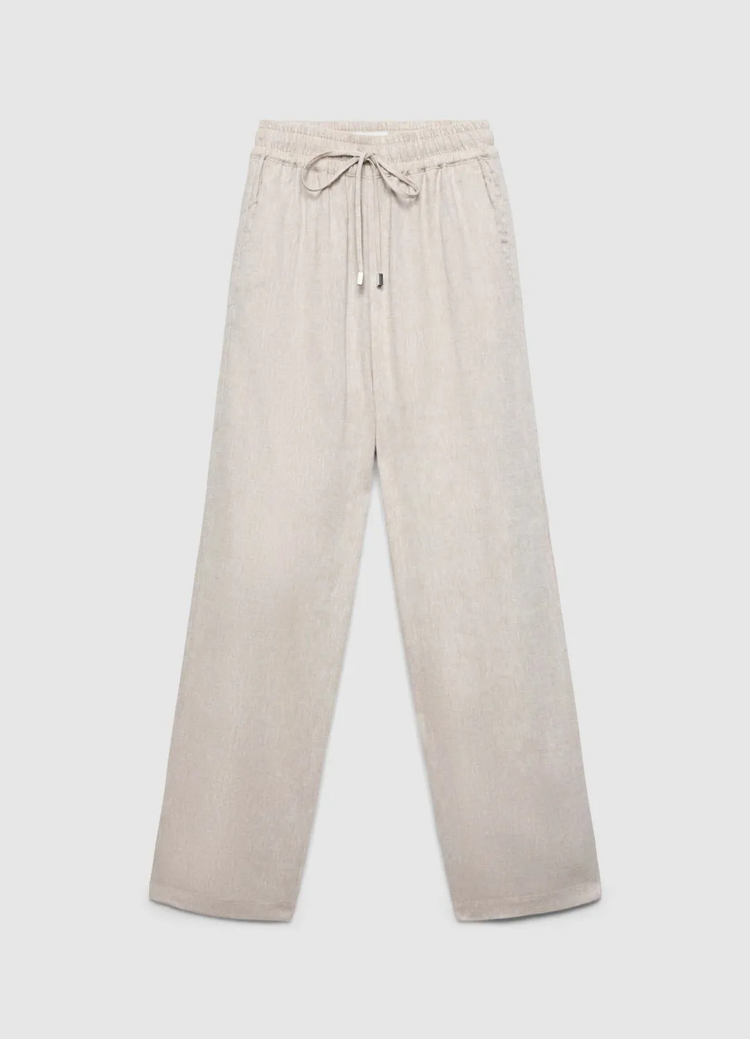 Calliope pantalon jogger lin femme taille haute