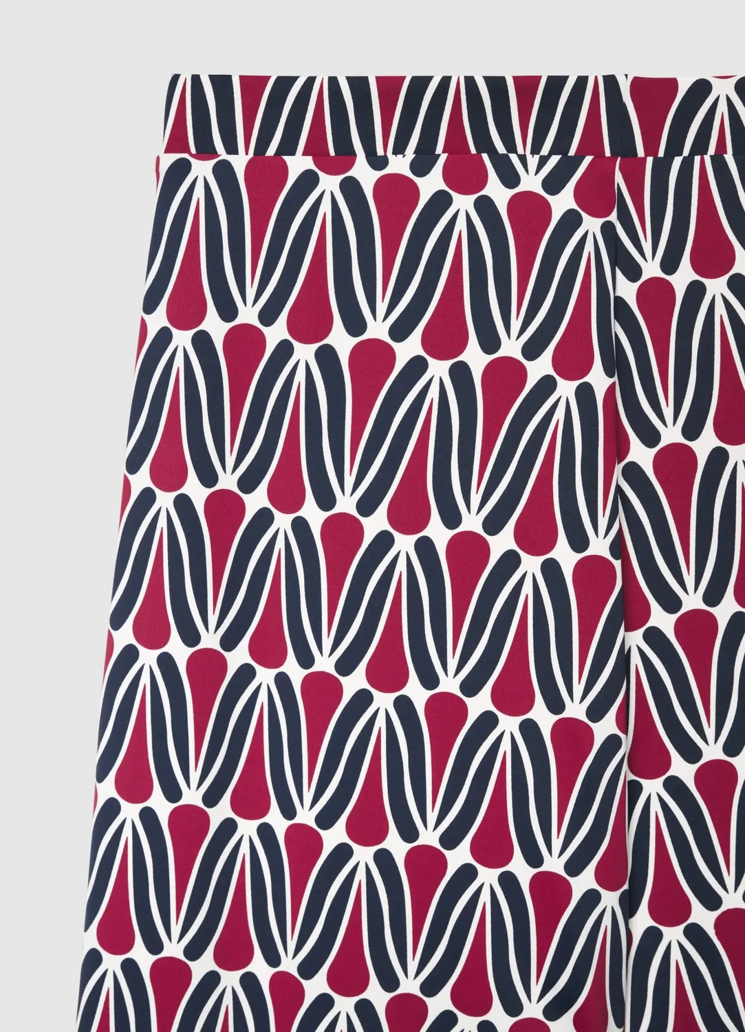 Calliope Pantalon palazzo femme imprimé taille haute