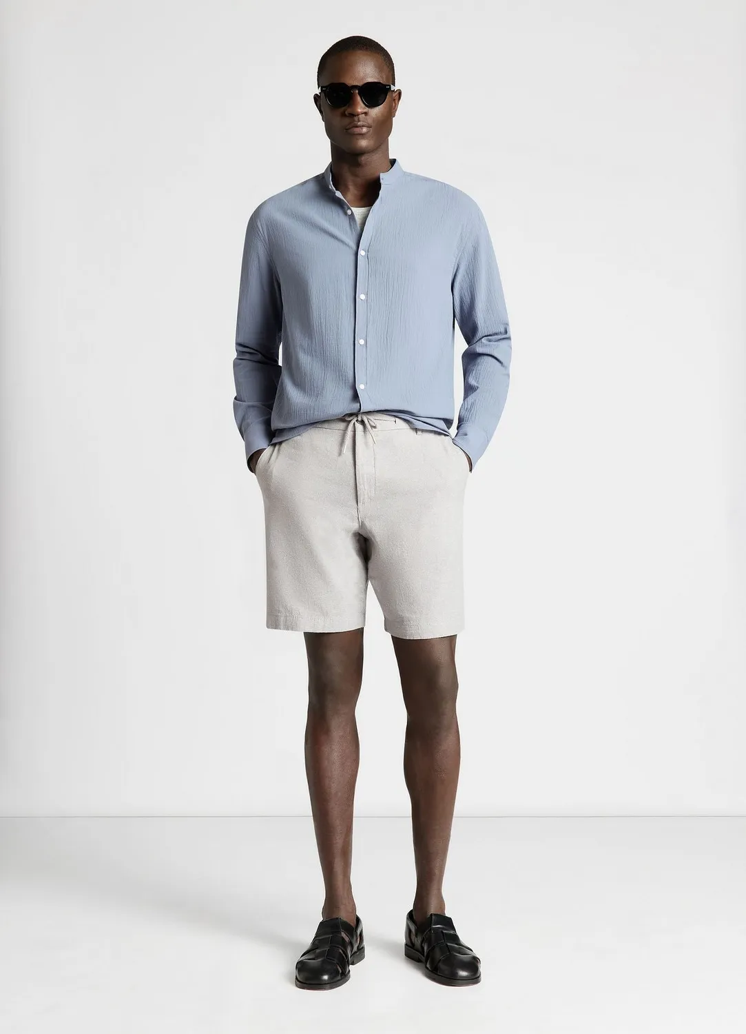 Calliope bermuda lin homme uni taille 48