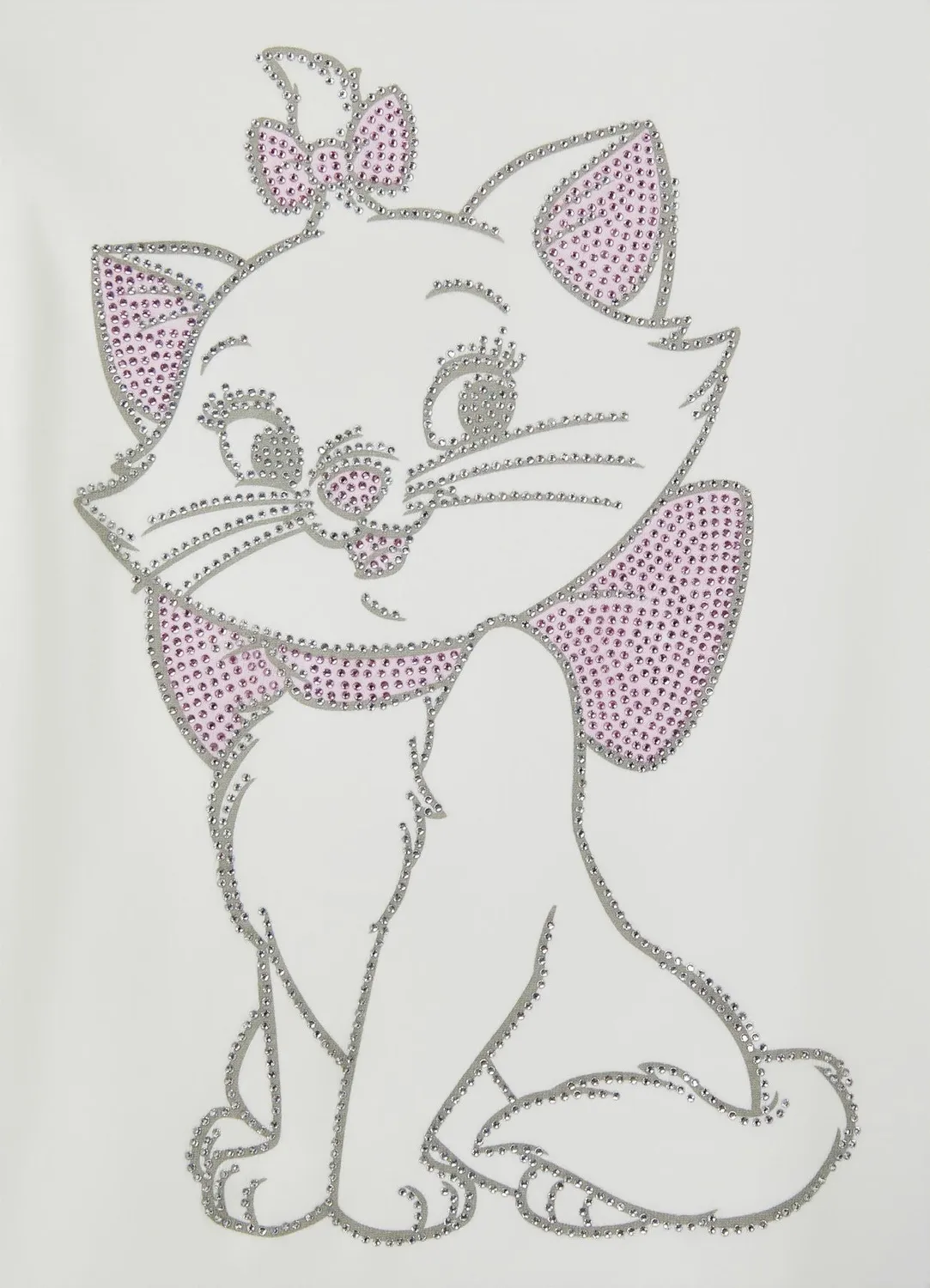 Calliope T-shirt Marie Disney fille strass coton