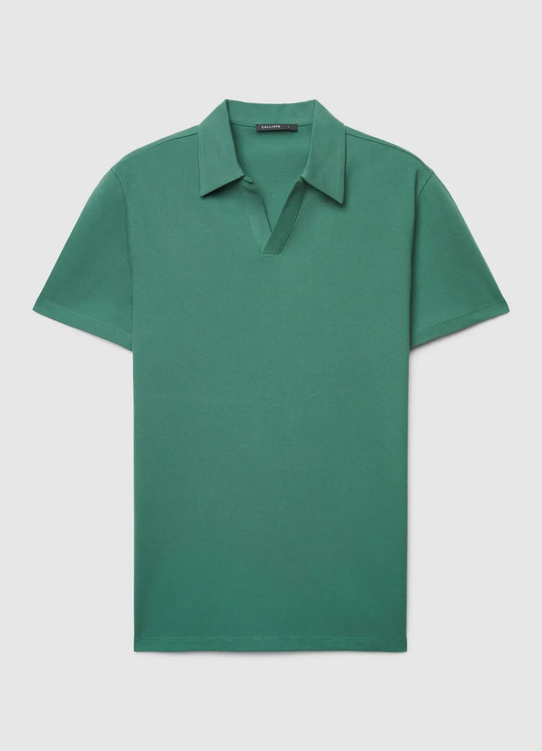 Calliope polo uni homme manches courtes