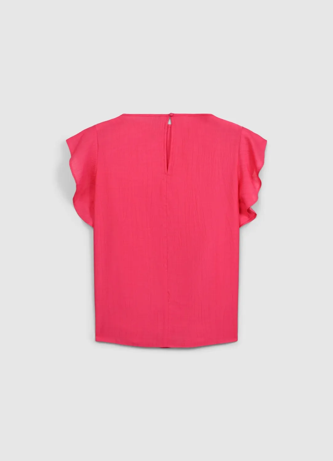 Calliope blouse femme manches volants unie