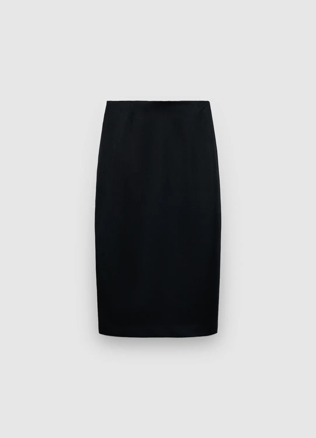 Calliope jupe droite boutons fente femme unie
