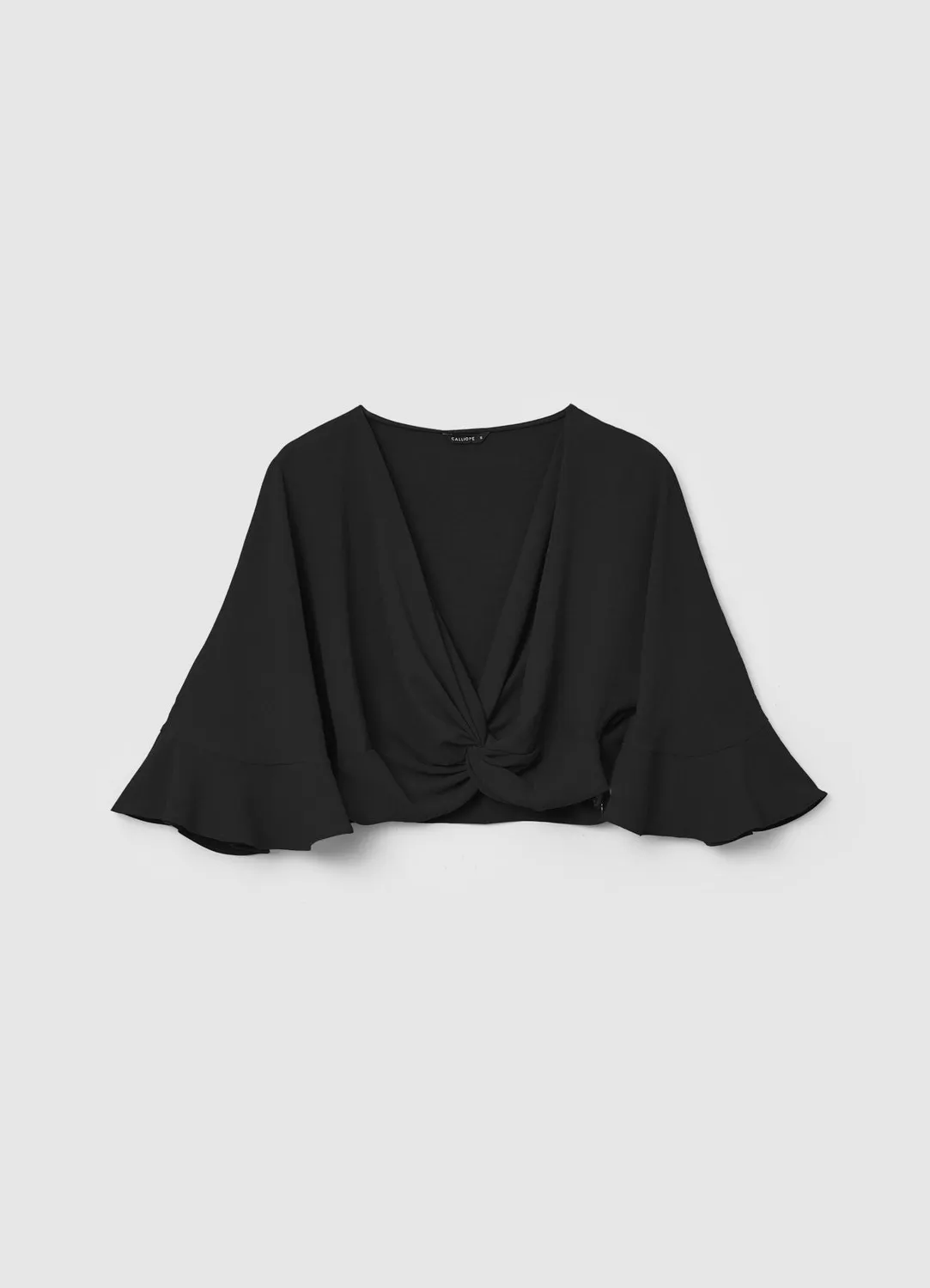 Calliope Chemise torciglione femme volants crêpe