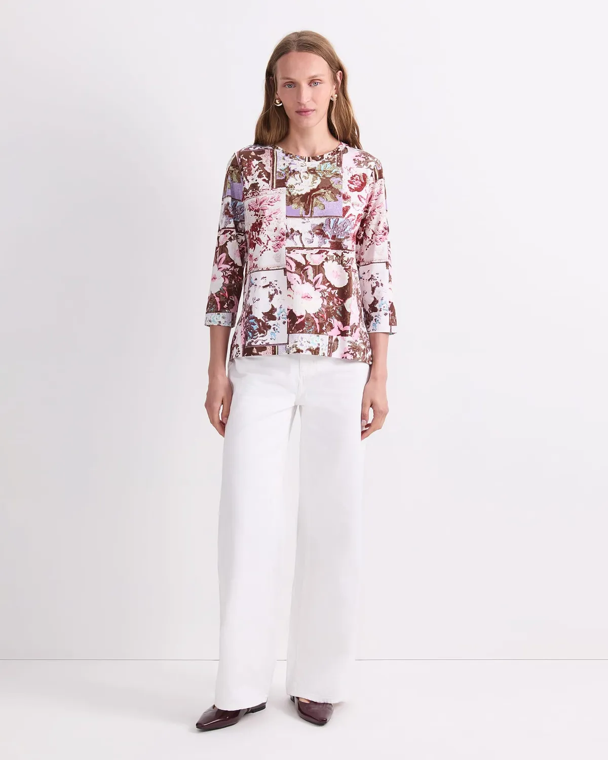 Sportscraft Tapestry T-shirt coton mercerisé imprimé femme