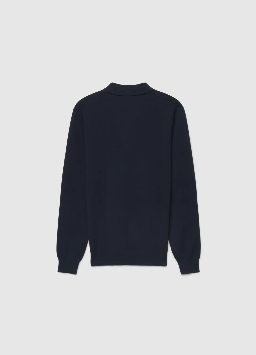 Calliope polo homme manches longues zip coton