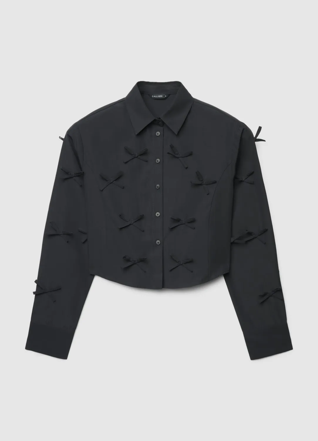 Calliope chemise crop à nœuds femme