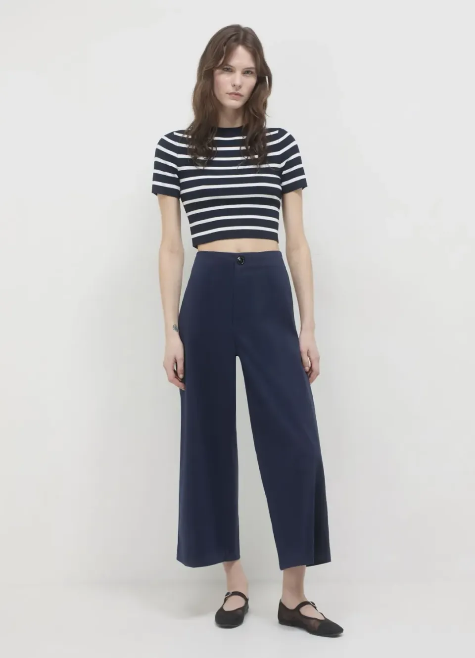 Calliope pantalon culotte coton femme uni