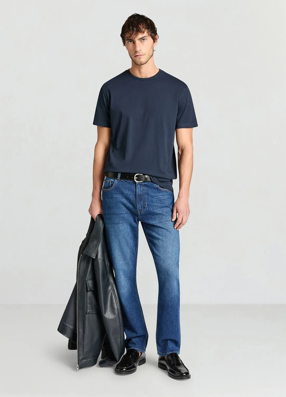 Calliope T-shirt uni col rond homme regular