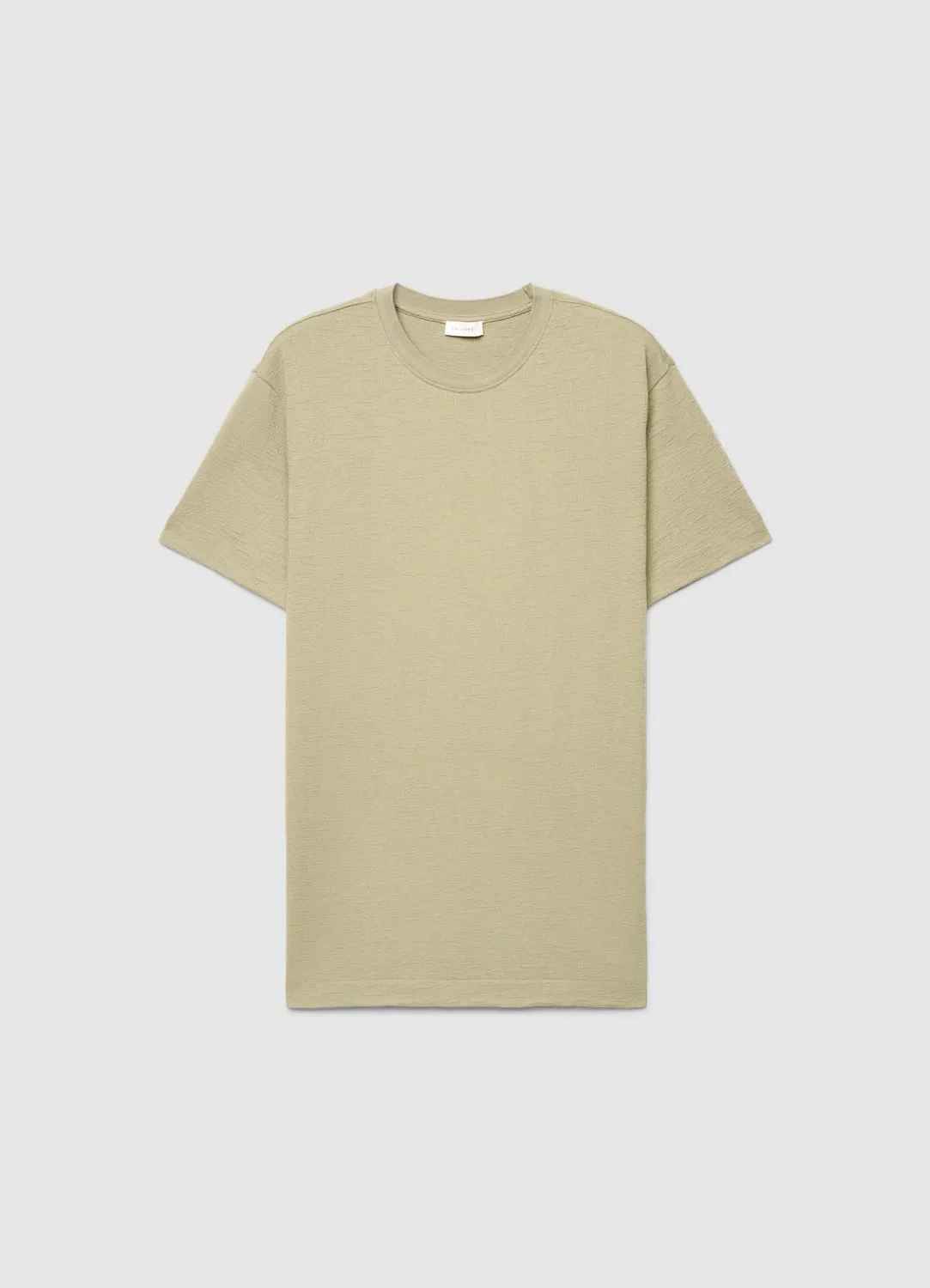 Calliope t-shirt homme col rond texturé uni