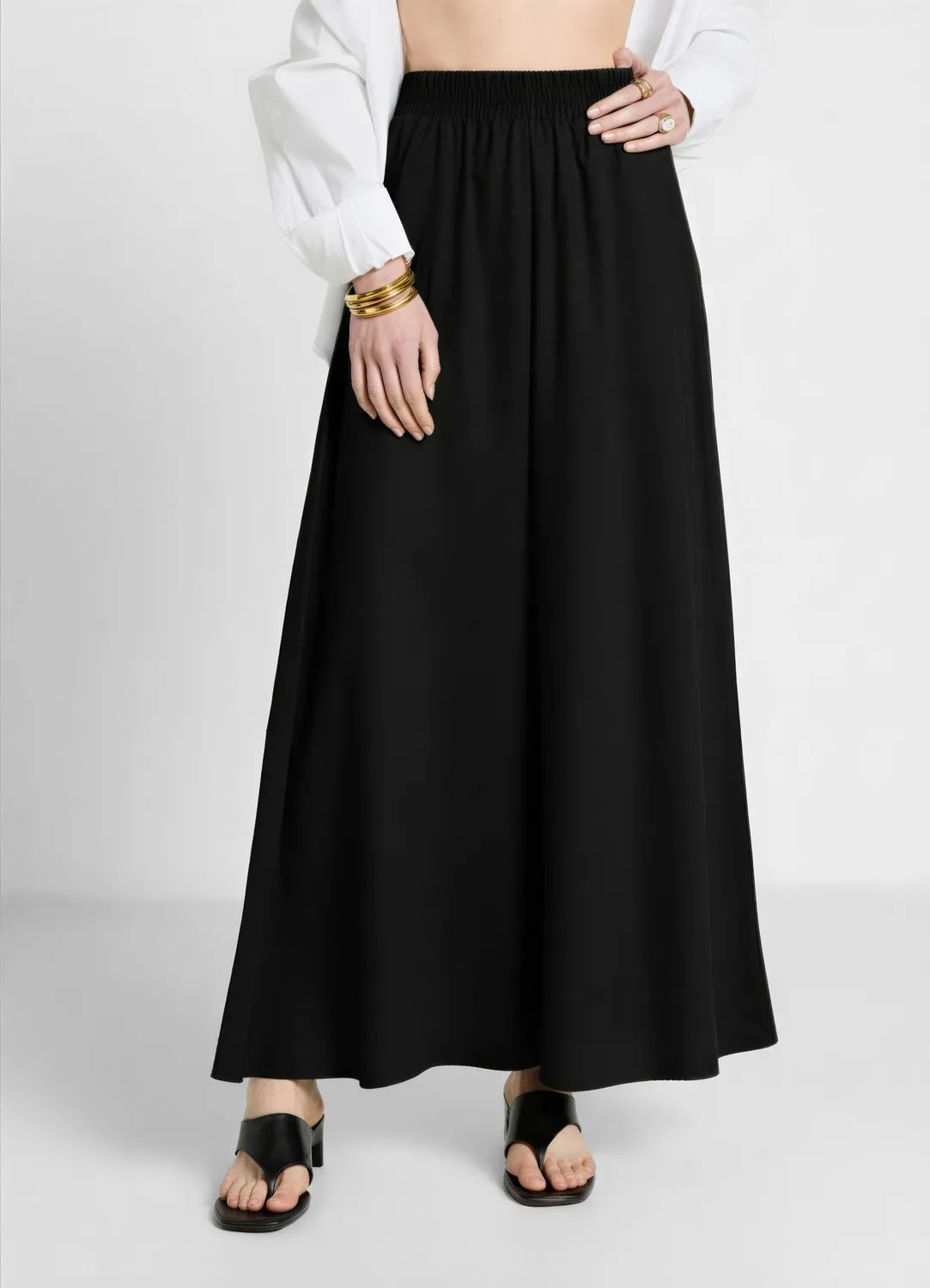 Calliope Jupe-Culotte Fluide Femme M/L Unie