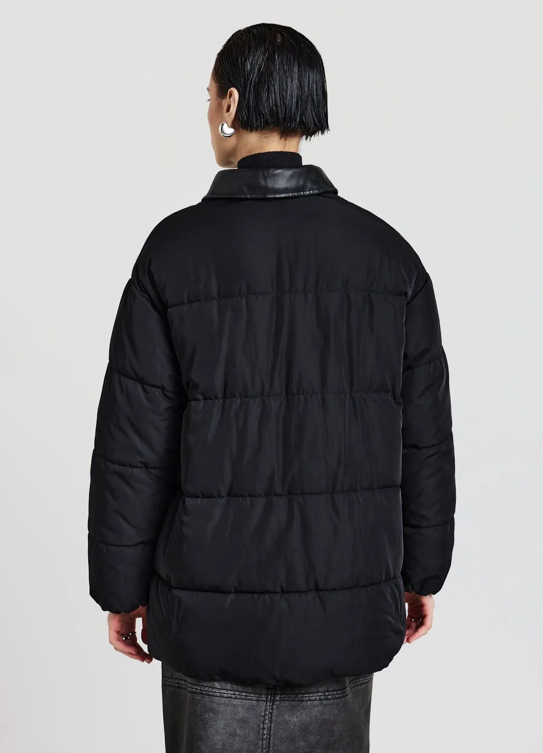 Calliope doudoune femme matelassée simili cuir