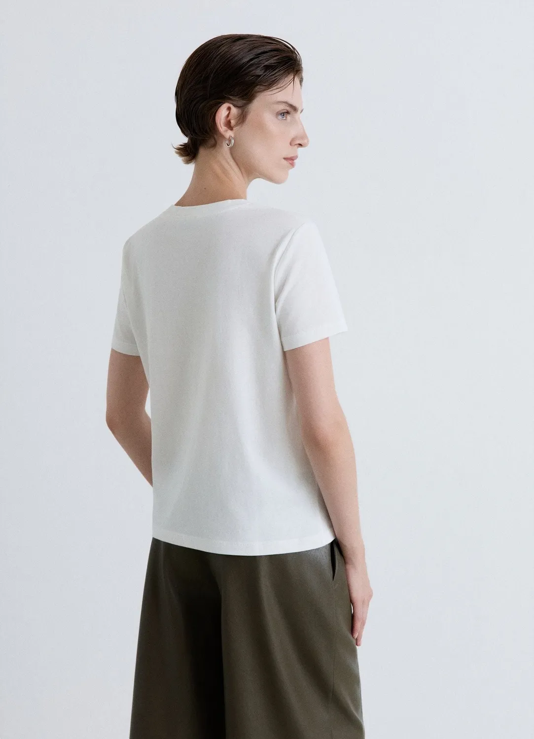 Calliope t-shirt strass t-shirt femme col rond
