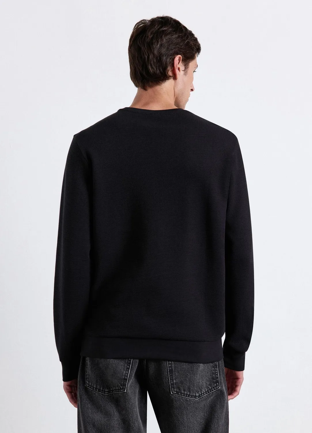 Calliope sweat col rond homme coton uni