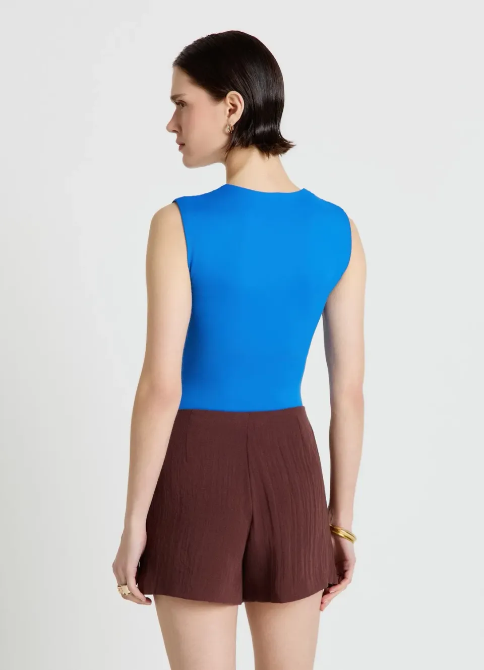 Calliope body femme col carré sans manches ajusté