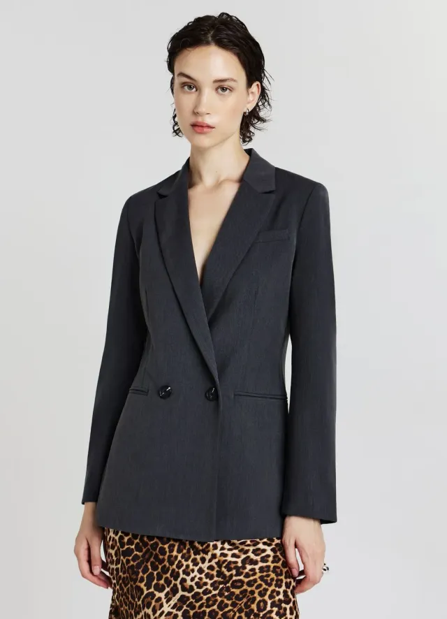 Calliope Veste Croisee 2 Boutons Tailleur Femme Bureau