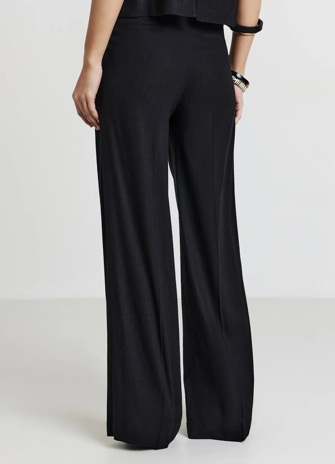 Calliope pantalon palazzo femme uni poches