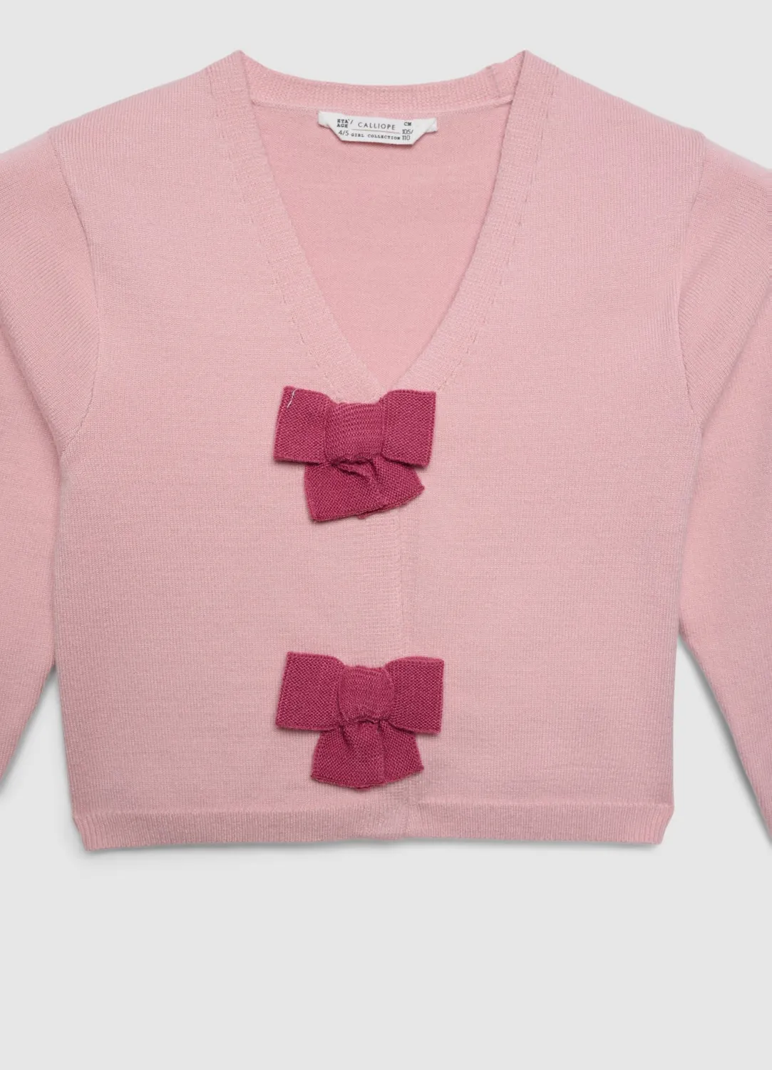 Calliope Cardigan à Nœuds gilet fille col V