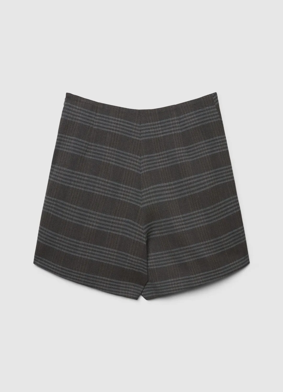 Calliope jupe-short carreaux fermeture latérale femme