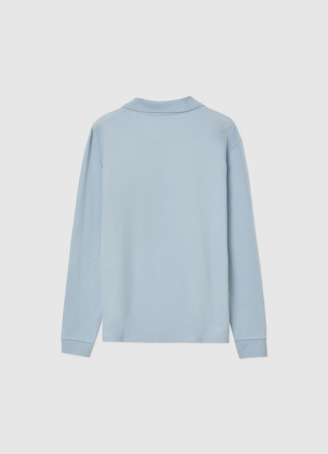 Calliope polo uni manches longues homme coton