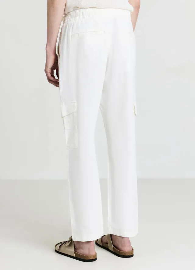Calliope pantalon cargo homme coton uni coupe regular