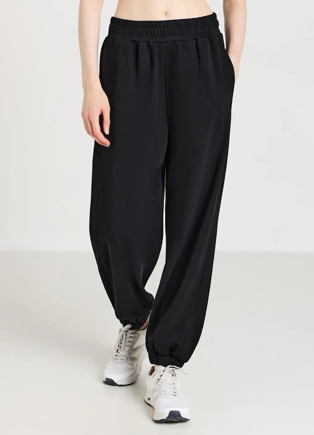 Calliope jogger coton pantalon femme taille elastique