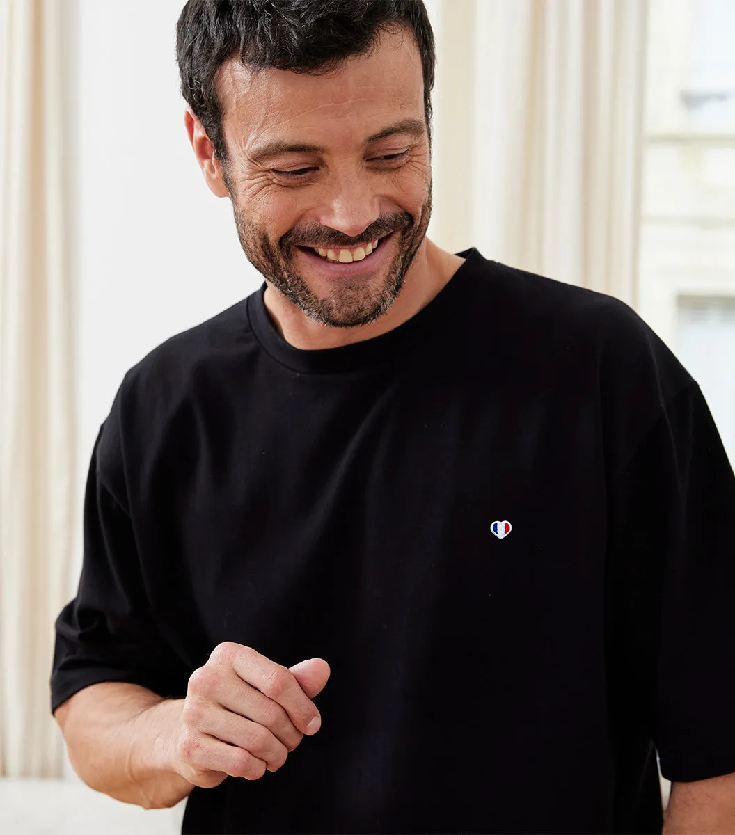 Cocorico Iconique t-shirt oversize homme noir 230g