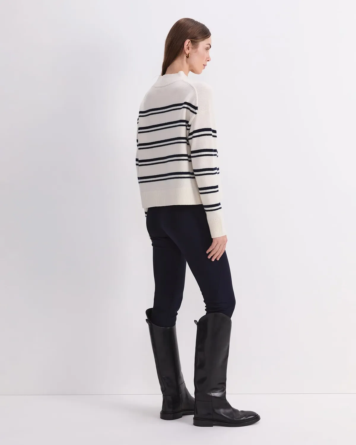 Sportscraft Pearl Relaxed pull laine cachemire col rond femme