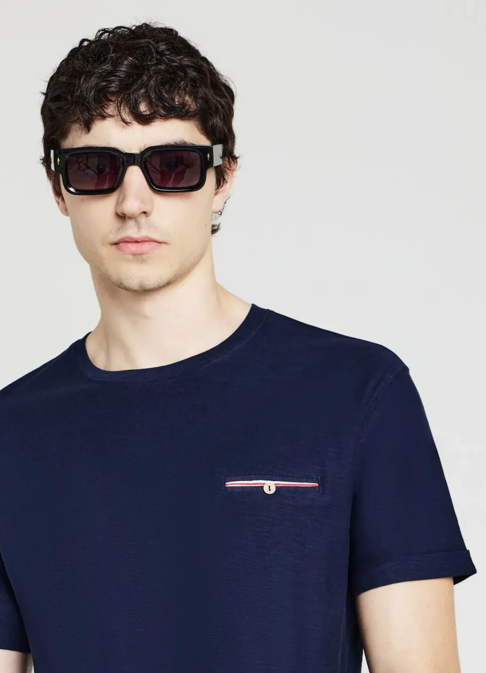 Calliope t-shirt taschino coton homme uni