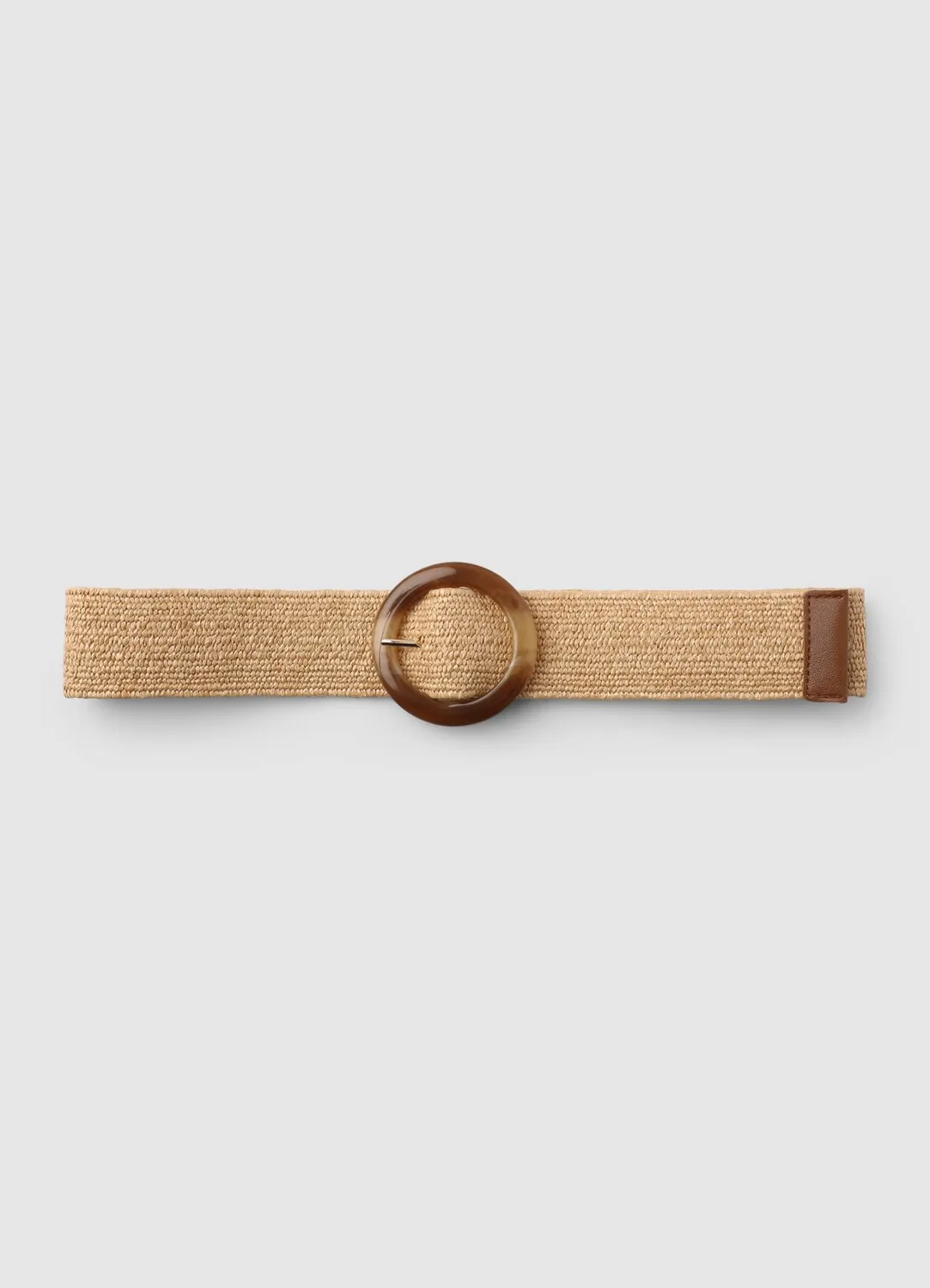 Ceinture Calliope tressée femme élastique boucle ronde
