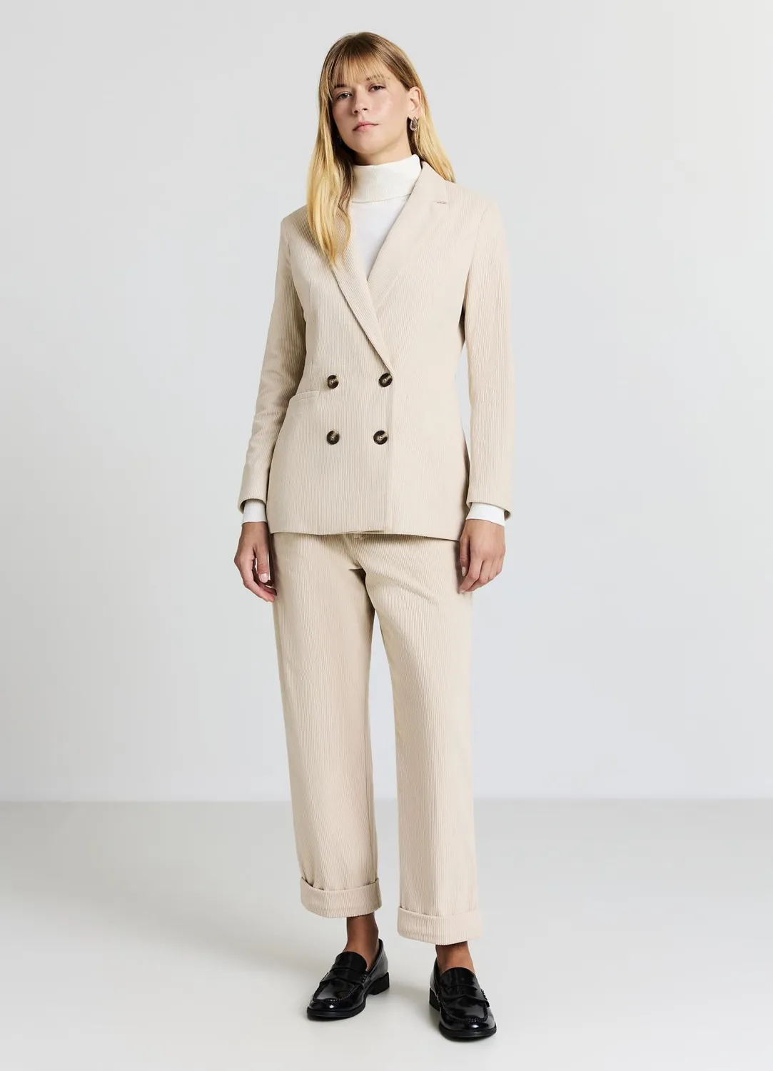 Calliope veste double boutonnage femme velours