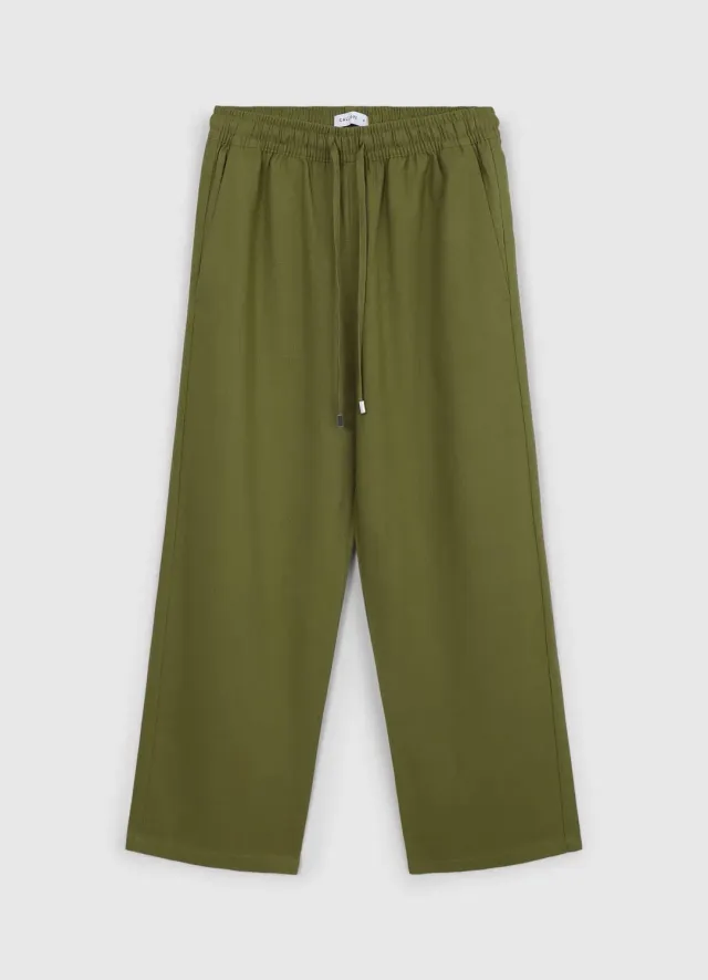 Calliope pantalon jogger lin femme uni